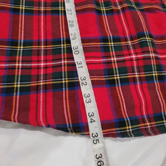 Lands' End Red Plaid Kids Pajama Nightgown - Picture 6 of 6